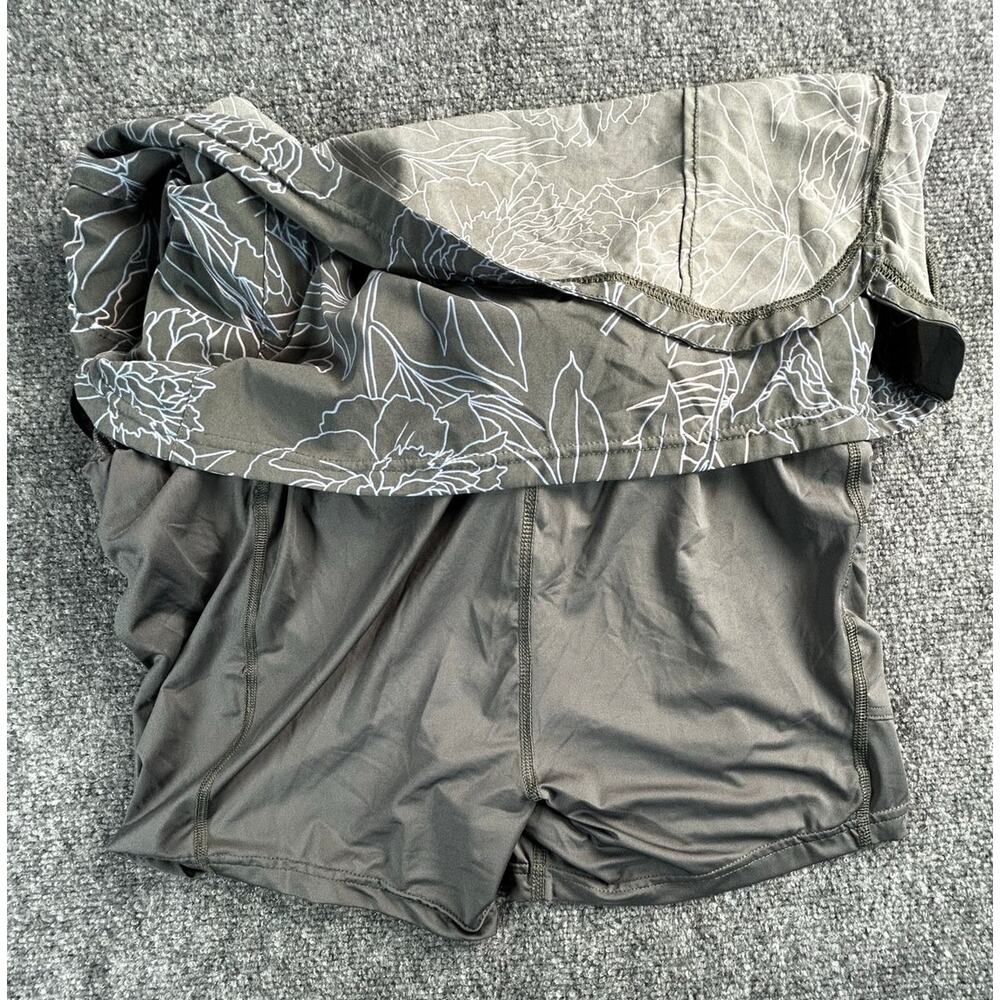 Columbia Women's Floral Skort Gray Size Large Omni-Shade Shorts Skirt - Picture 6 of 10